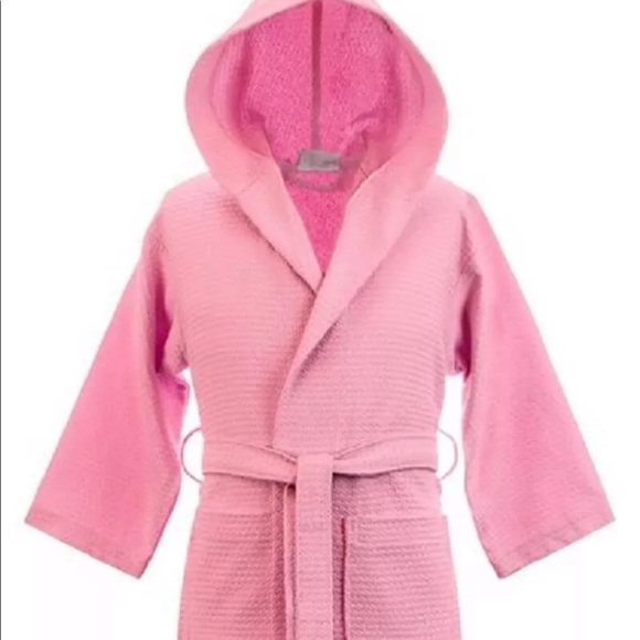 CHAKIR KIDS HOODED Waffle Kids Robe, Kimono Size L - Picture 2 of 5